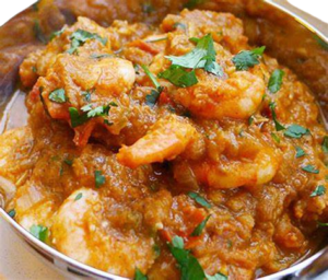 Karma’s curry with chicken, shrimp, beef