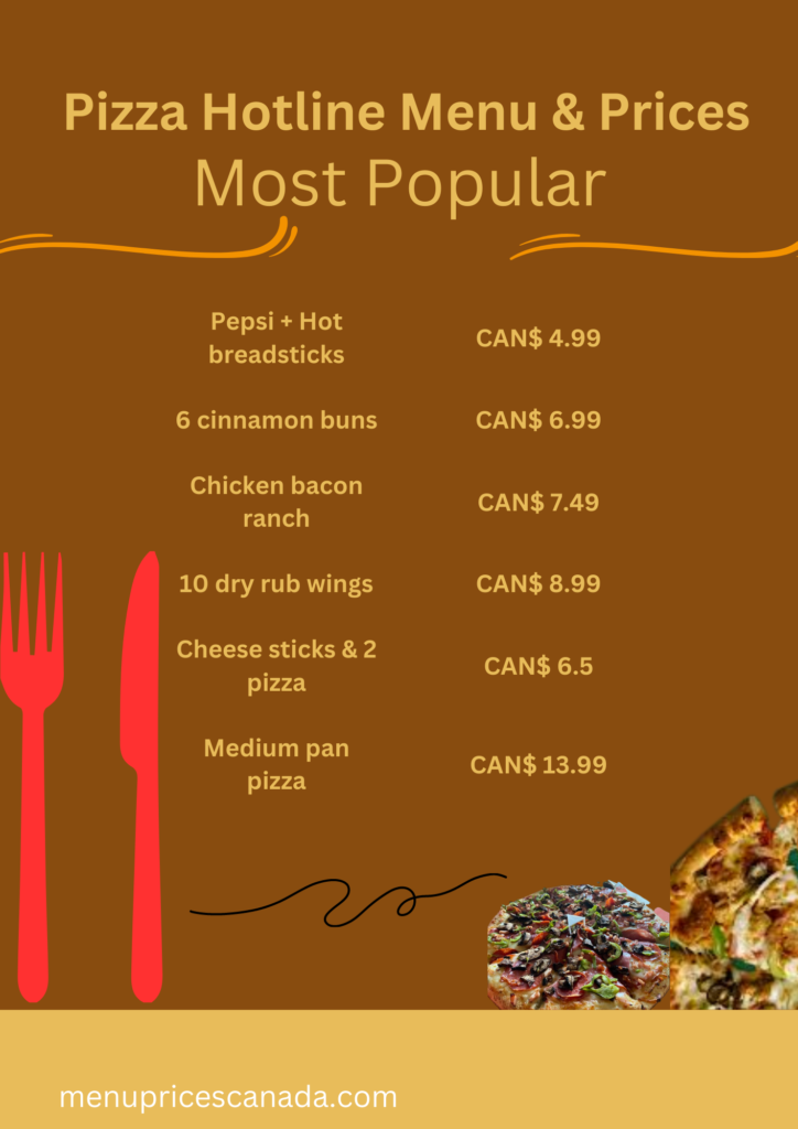 Pizza Hotline Menu & Prices in Canada