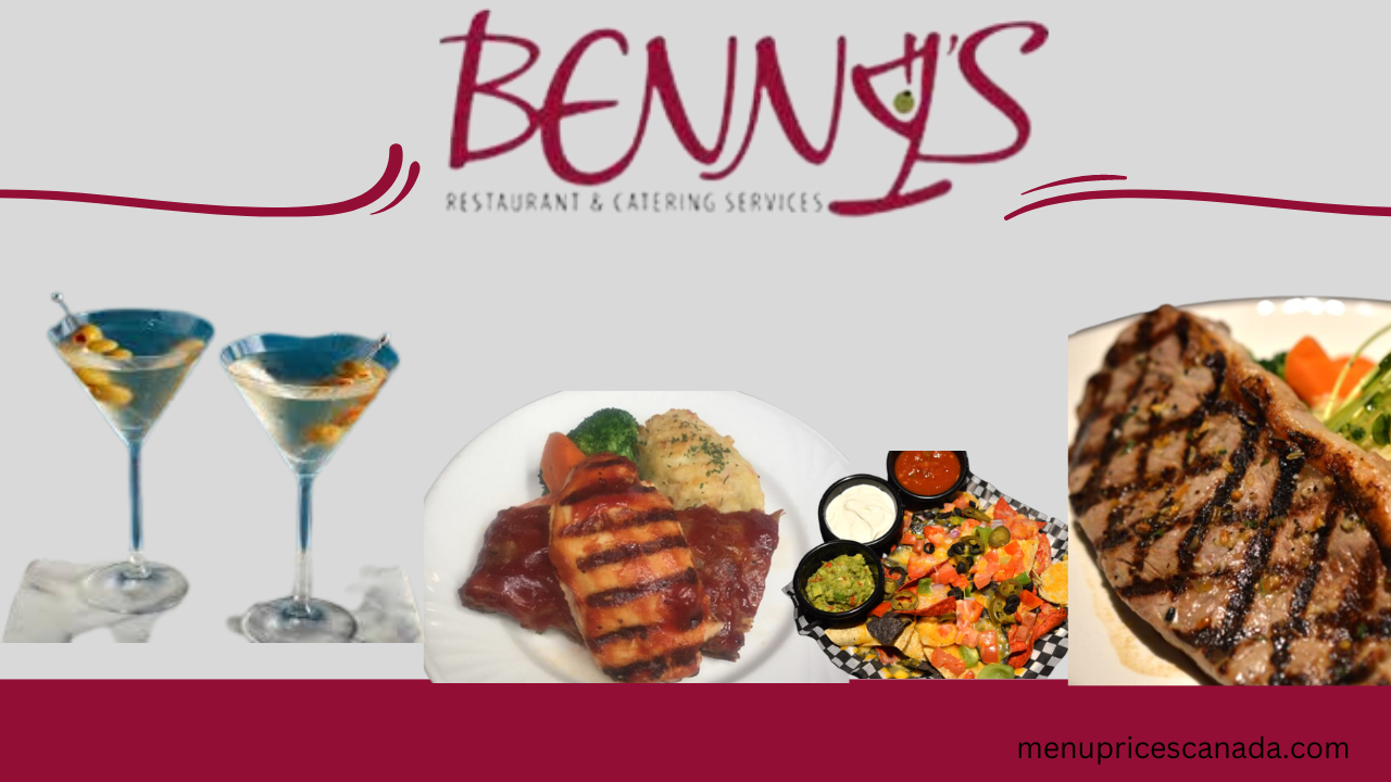 Bennys Restaurant Menu