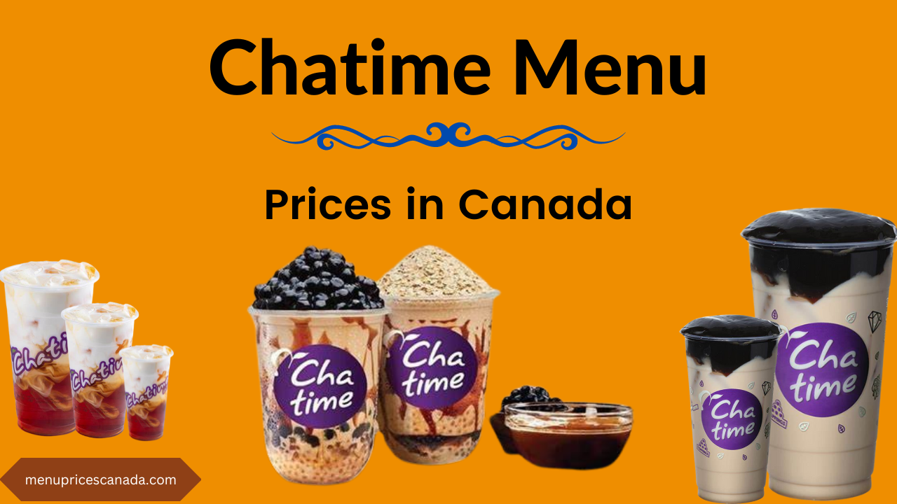 Chatime Menu Prices in Canada