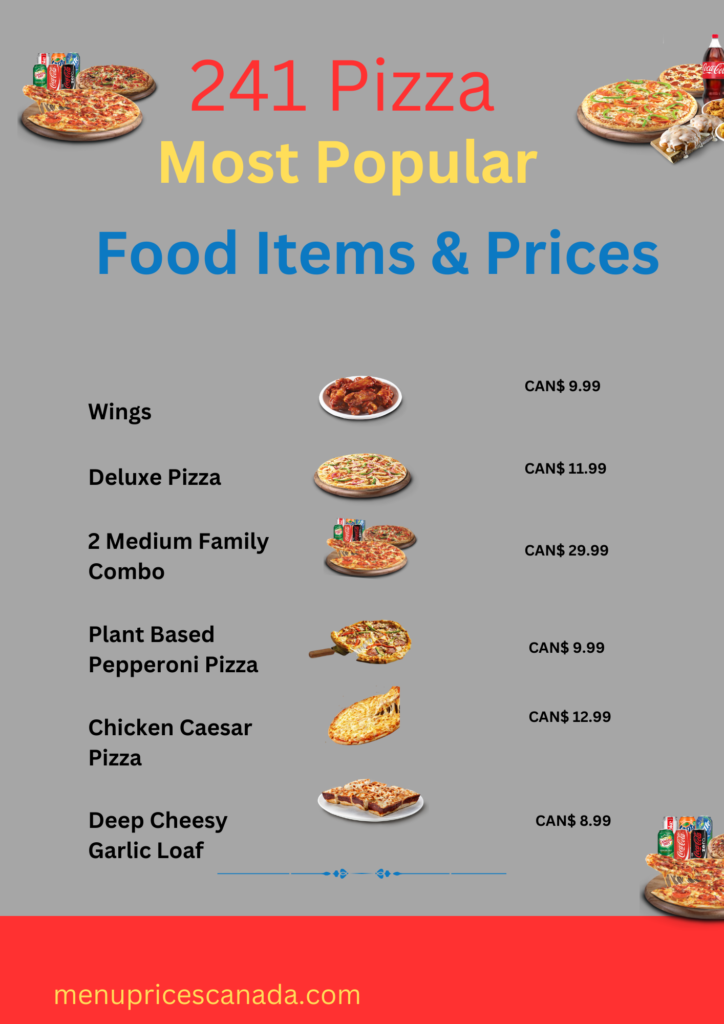 Popular Food Items from 241 Pizza Menu
