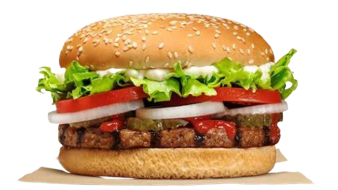 WHOPPER Meal form Burger King Menu 