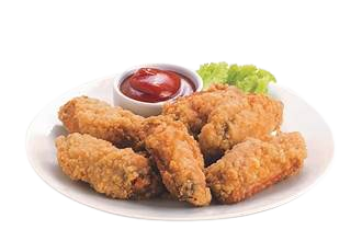 Breaded Chicken Wings Combo (6 Pcs) from Wok Box Menu